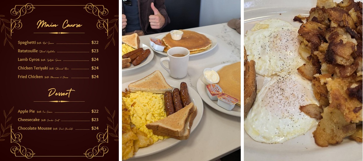 Tellez Marella Diner Menu