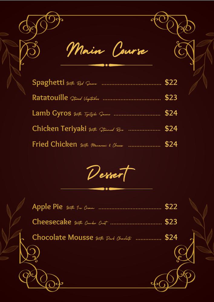 Tellez Marella Diner Menu image 1
